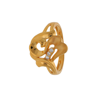 STYLISH LADIES ZIRCON STYLISH GOLD RING